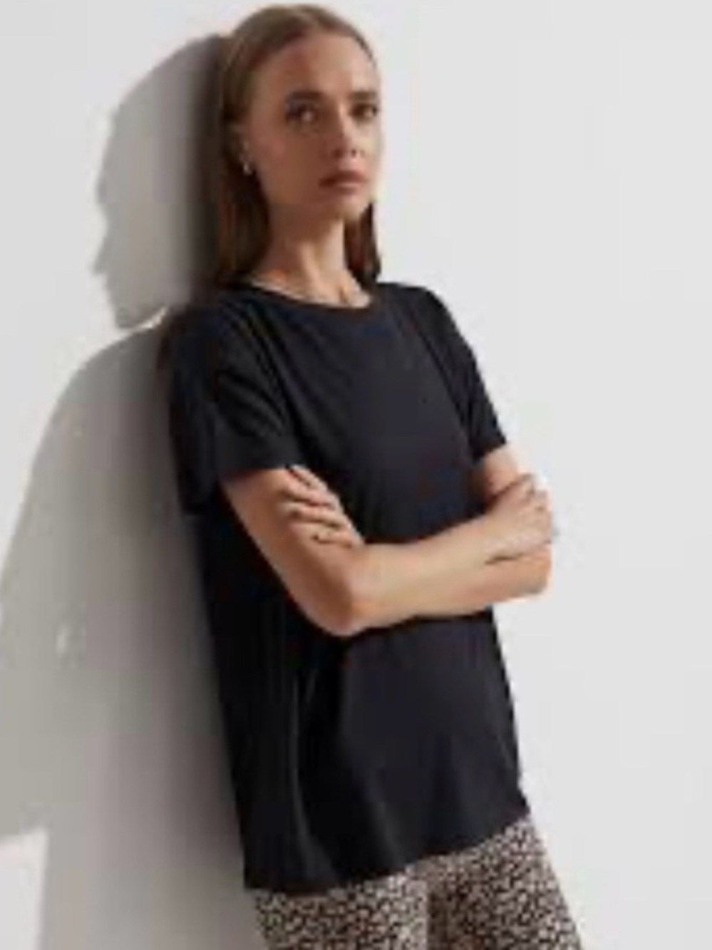 Varley Black Short Sleeve Top